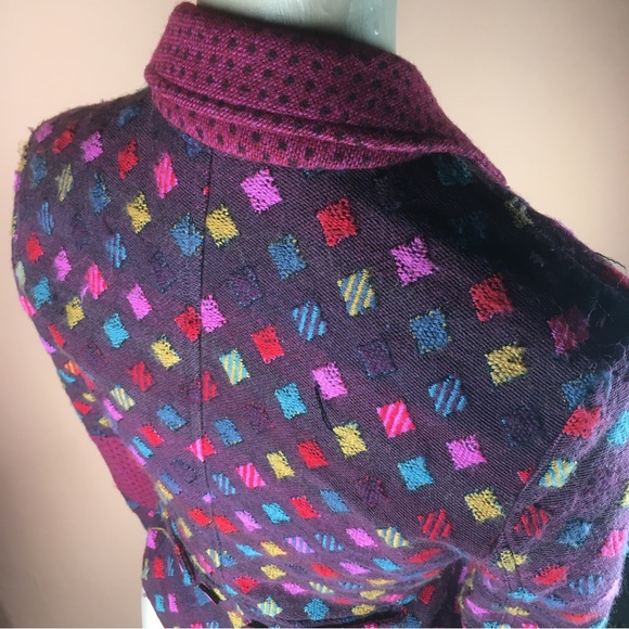 Etro Colorful Textured Wool Blend Blazer - Small - Picture 9 of 16